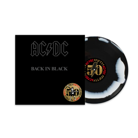 AC/DC - BACK IN BLACK (1LP, 180G, 50TH ANNIVERSARY BLACK WHITE VINYL EDITION)