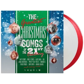 VÁLOGATÁS - GREATEST CHRISTMAS SONGS OF THE 21ST CENTURY (2LP, 180G, LIMITED RED AND WHITE COLOURED VINYL)