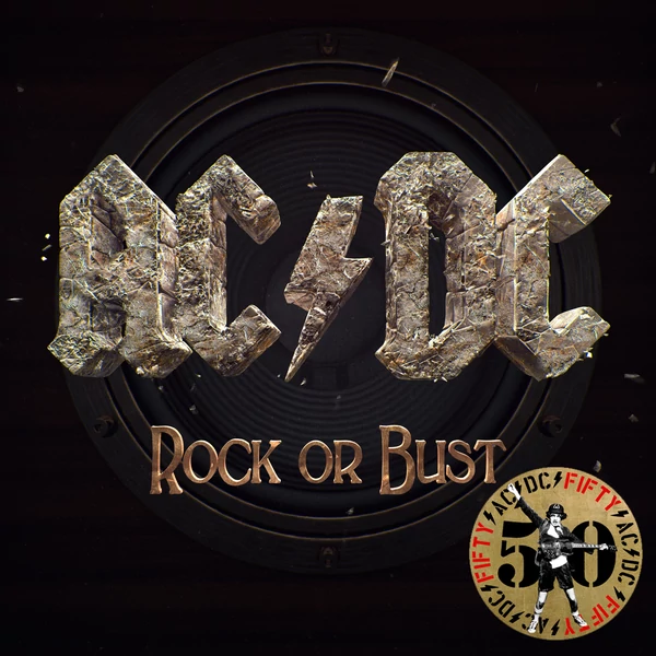 AC/DC - ROCK OR BUST (1LP, 180G, 50TH ANNIVERSARY LIMITED GOLD VINYL EDITION)