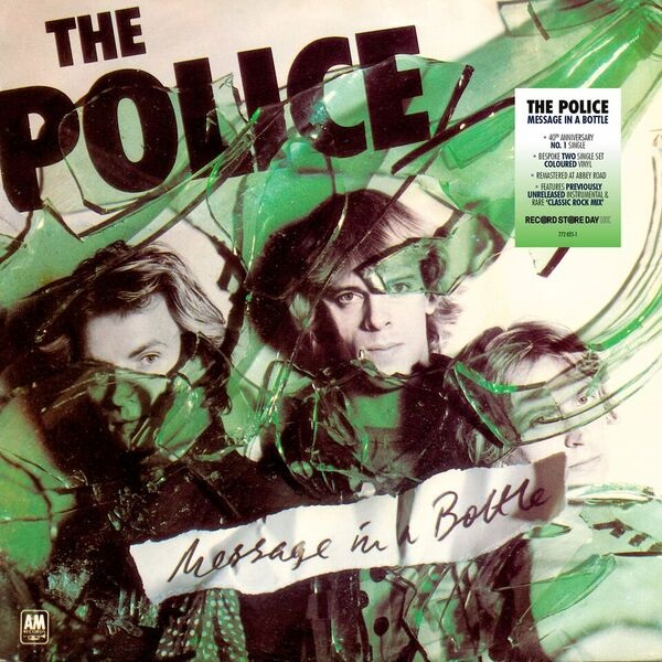 POLICE - MESSAGE IN A BOTTLE (2 X 7" VINYL SINGLE - GREEN/BLUE COLOURED)
