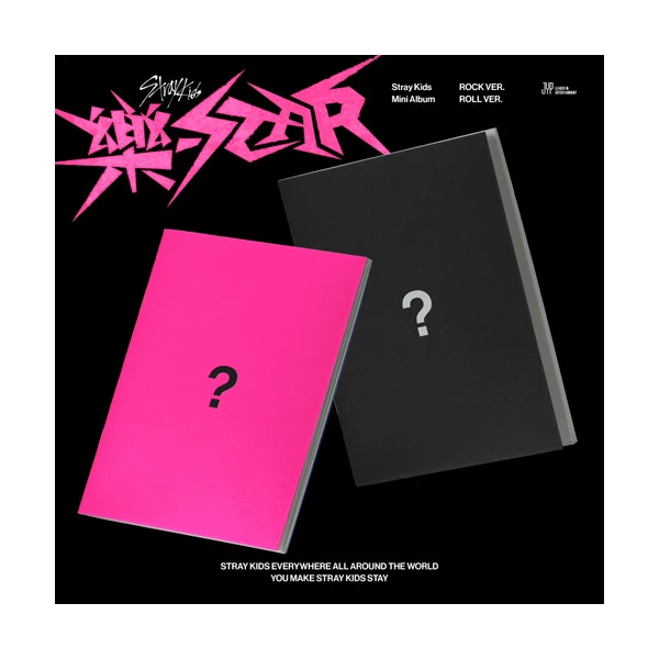 STRAY KIDS - ROCK -STAR: THE 9TH MINI ALBUM (1CD, 2 RANDOM ROCK/ROLL VERSIONS, 60 PG PHOTOBOOK) 