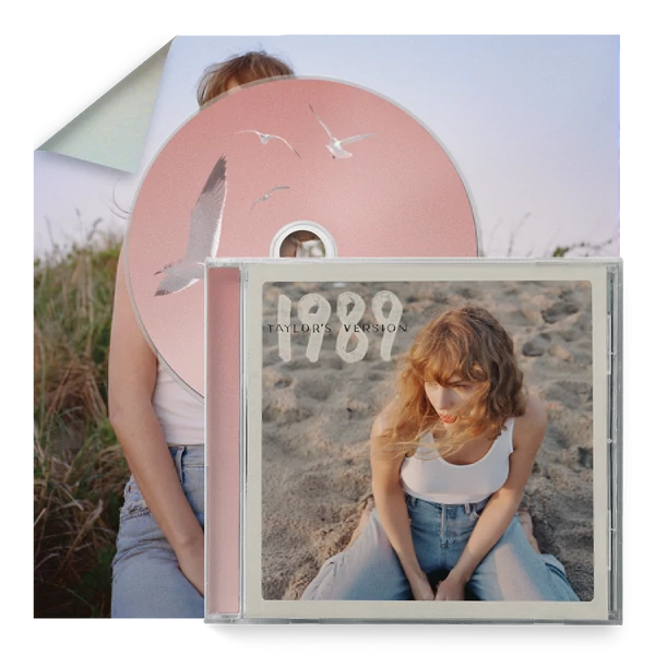 TAYLOR SWIFT - 1989:TAYLOR'S VERSION (1CD, ROSE GARDEN PINK DELUXE POSTER EDITION )