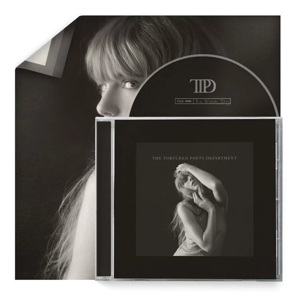 TAYLOR SWIFT - THE TORTURED POETS DEPARTMENT (1CD, THE BLACK DOG EDITION)