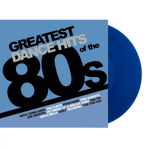 VÁLOGATÁS - GREATEST DANCE HITS OF THE 80s (1LP, BLUE COLOURED VINYL)