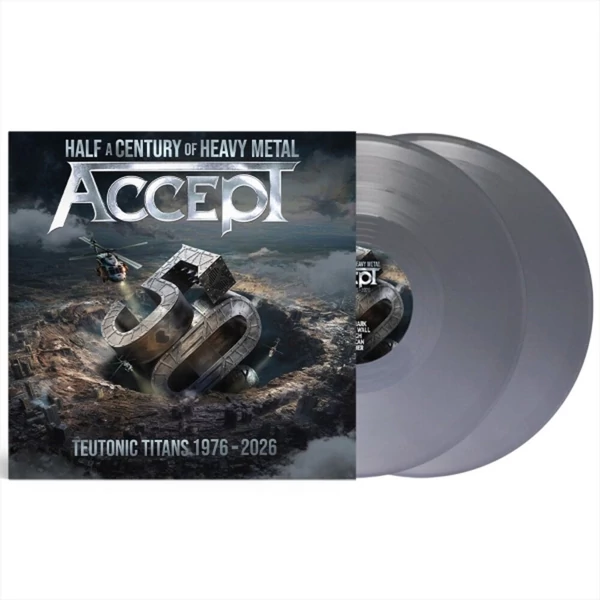 ACCEPT - TEUTONIC TITANS 1976-2026 (2LP, SOLID SILVER COLOURED VINYL)