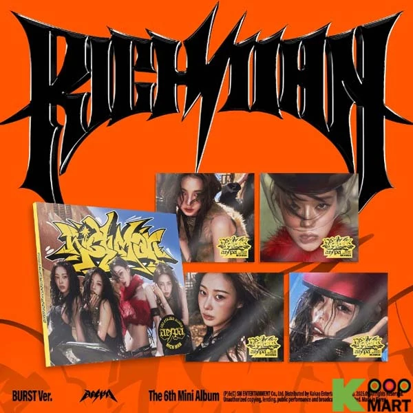 AESPA - RICH MAN: 6TH MINI ALBUM (1CD, BURST VERSION, 4 RANDOM )