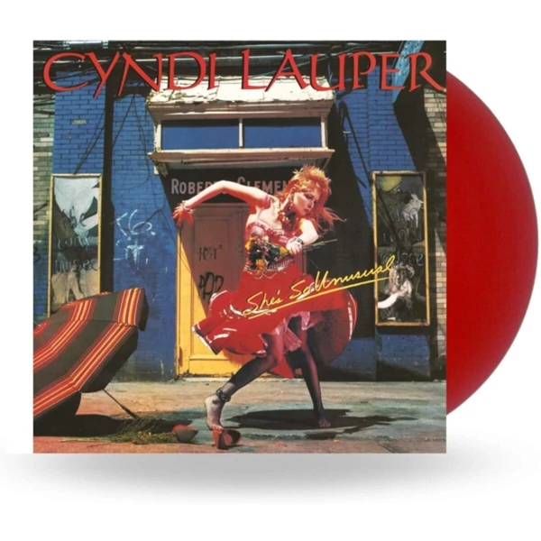CYNDI LAUPER - SHE'S SO UNUSUAL (RED COLOURED VINYL)