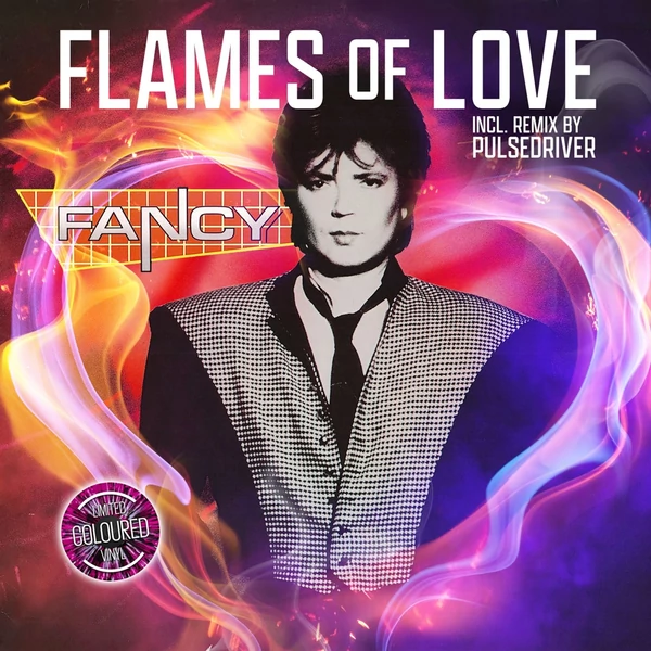 FANCY - FLAMES OF LOVE (12" VINYL MAXI, LIMITED COLOURED EDITION)