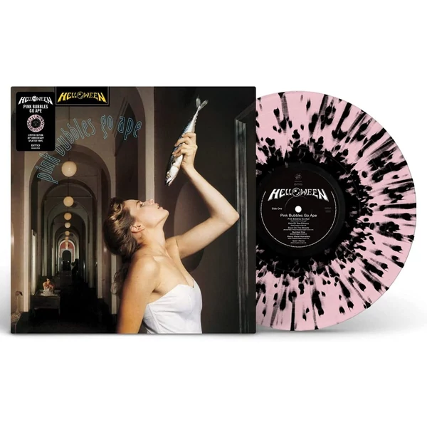 HELLOWEEN - PINK BUBBLES GO APE (1 LP, REMASTERED, 30TH ANN. LIMITED EDITION, PINK &amp; BLACK