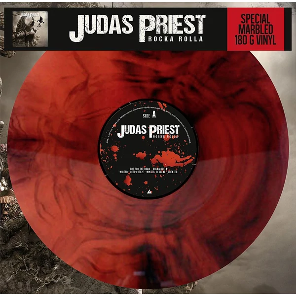 JUDAS PRIEST  -  ROCKA ROLLA (REISSUE, 180G, RED COLOURED VINYL)