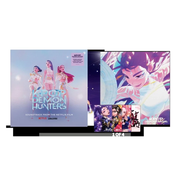 FILMZENE - K-POP DEMON HUNTERS (1LP, NETFLIX, LIMITED INTERNATIONAL RETAIL EXCLUSIVE EDITION, BLUE MIST COLOURED VINYL)