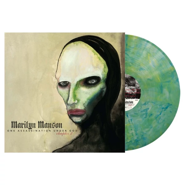 MARILYN MANSON - ONE ASSASSINATION UNDER GOD - CHAPTER 2 (1LP, GREEN &amp; BLUE MARBLE COLOURED VINYL)