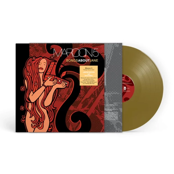 MAROON 5 - SONGS ABOUT JANE (1LP, LIMITED EDITION, GOLD COLOURED VINYL)
