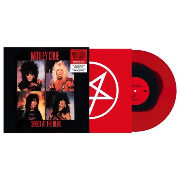 MÖTLEY CRÜE - SHOUT AT THE DEVIL (1LP. 40TH ANNIVERSARY LIMITED RED COLOURED VINYL)