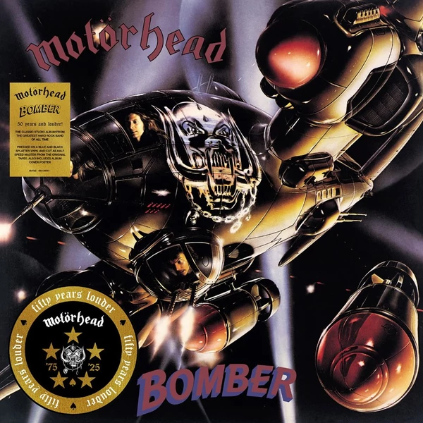MOTORHEAD - BOMBER  (1LP, 50TH ANNIVERSARY EDITION, LIMITED SPLATTER VINYL, REISSUE)