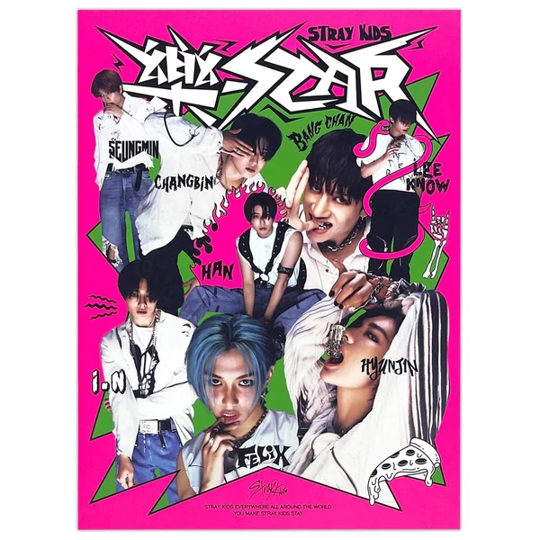 STRAY KIDS - ROCK -STAR: THE 9TH MINI ALBUM (1CD, HEADLINER VERSIONS, 24 PG PHOTOBOOK) 