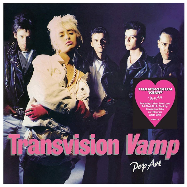 TRANSVISION VAMP - POP ART (1LP, 180G, WHITE COLOURED VINYL)