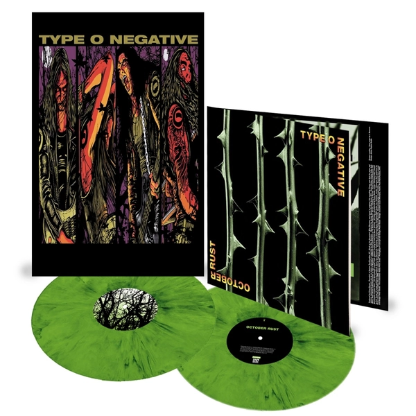 TYPE O NEGATIVE - OCTOBER RUST (2LP, 25TH ANNIVERSARY EDITION, LIMITED, REMASTERED GREEN COLOURED VINYL)
