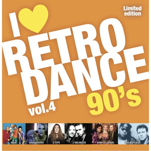 VÁLOGATÁS - I LOVE RETRO DANCE 90'S VOL.4. (1LP, EXCLUSIVE LIMITED EDITION )