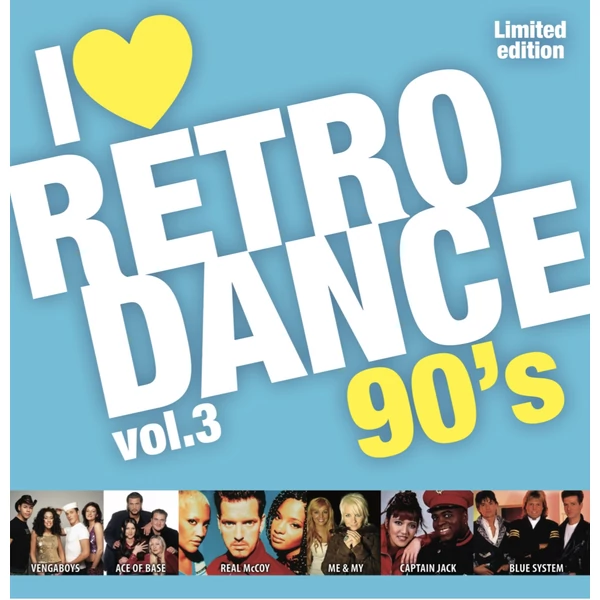 VÁLOGATÁS - I LOVE RETRO DANCE 90'S VOL.3. (1LP, EXCLUSIVE LIMITED EDITION )