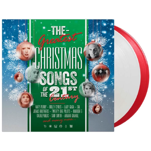 VÁLOGATÁS - GREATEST CHRISTMAS SONGS OF THE 21ST CENTURY (2LP, 180G, LIMITED RED AND WHITE COLOURED VINYL)