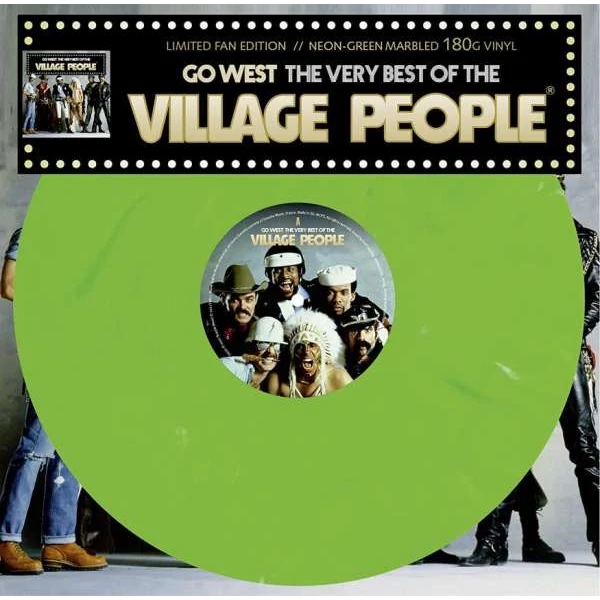 VILLAGE PEOPLE - GO WEST: THE VERY BEST OF VILLAGE PEOPLE (1LP, LIMITED  GREEN COLOURED VINYL)