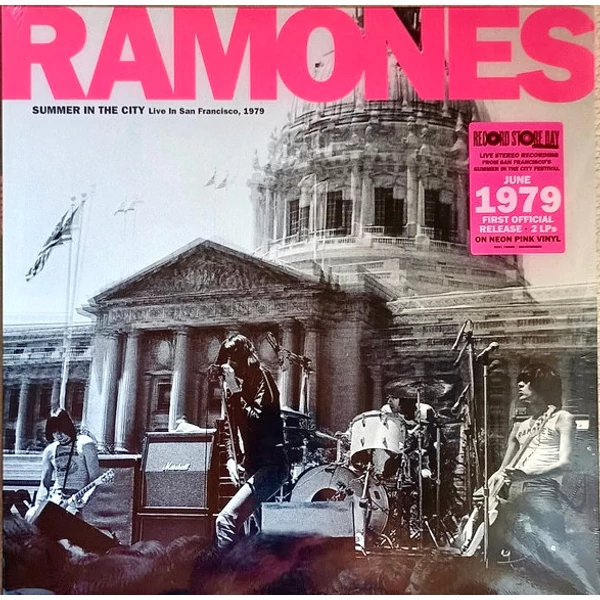 RAMONES – SUMMER IN THE CITY (LIVE IN SAN FRANCISCO, 1979) (2LP, LIMITED EDITION, PINK NEON COLOURED VINYL, RSD26)